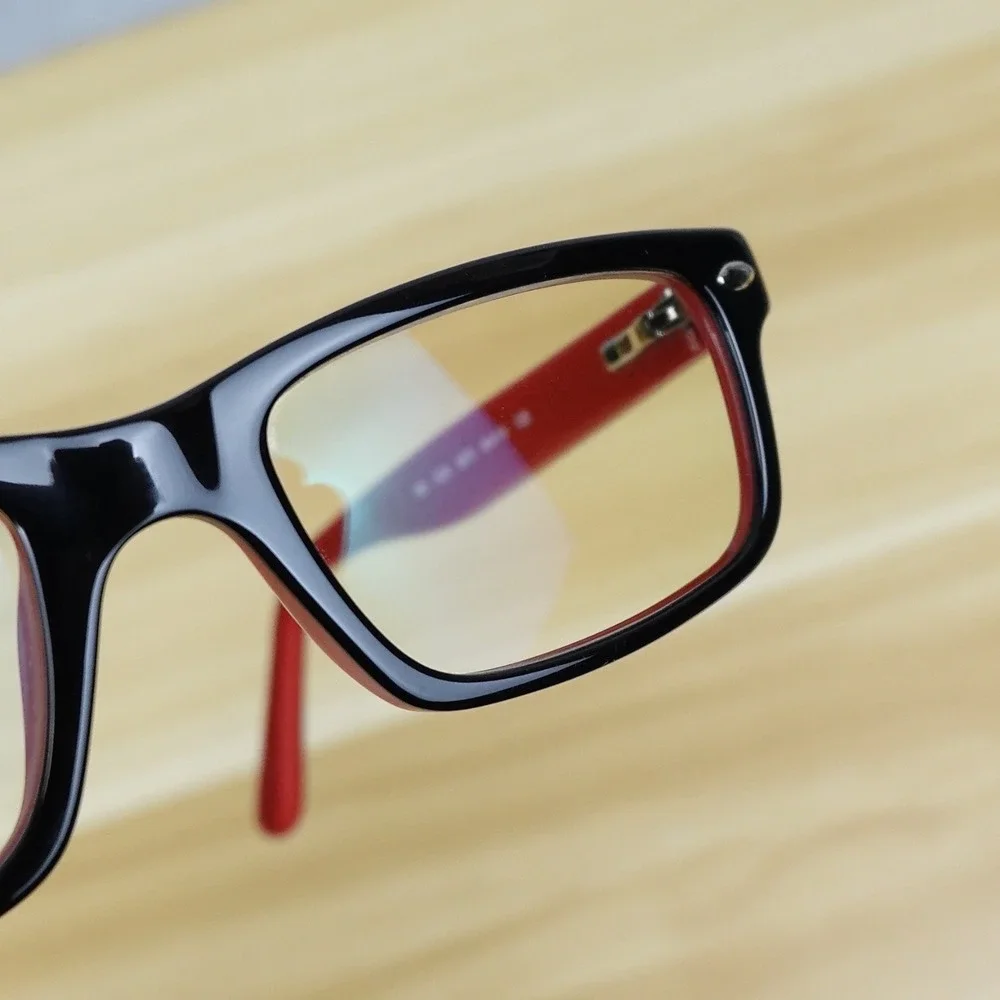 Ray Ban Kids Eyeglasses RB 1535 3573 46/16/125 Black Red w/Case Good
